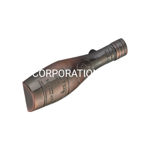 Moda garrafa forma cobre antigo 64mm alça pequena gaveta alça de móveis