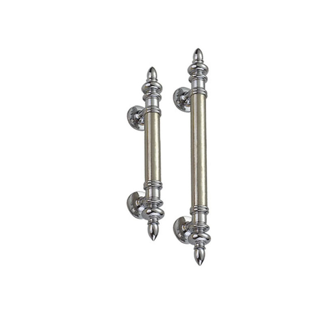 Maçaneta de porta em liga de zinco luxuosa leve de 200 mm Maçaneta de porta de escritório Maçaneta de cozinha