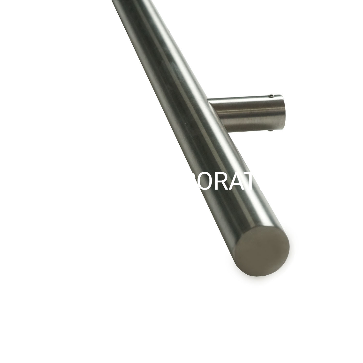 Estilo moderno personalizado de aço inoxidável 304 maçaneta da porta de vidro do banheiro metal t barra lidar com acessórios para móveis