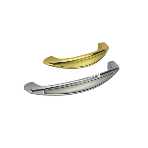 Liga de zinco 64mm escovado e brilhante alça de mesa alça de mesa