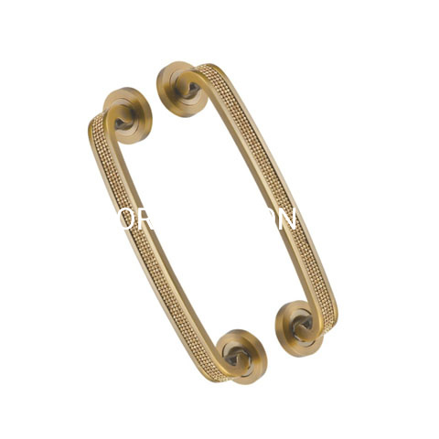 Estilo europeu liga de zinco dourado 270mm maçaneta da porta escritório interno