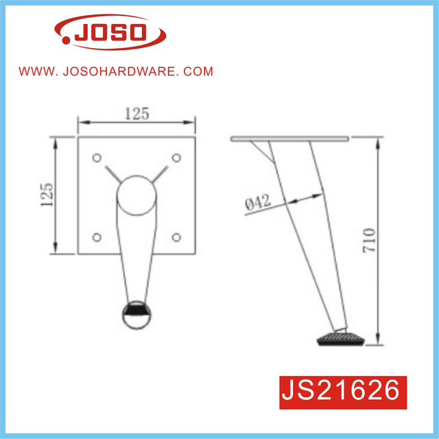 Perna moderna de móveis de metal de venda quente para mesa