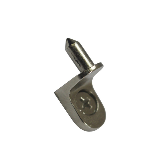 Suporte de prateleira de canto niquelado para armário