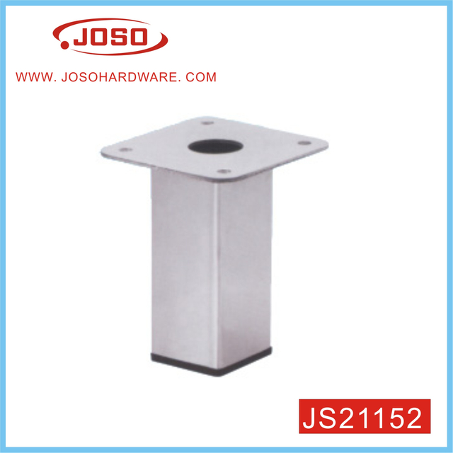 Perna de sofá de tubo quadrado de metal para sala de estar