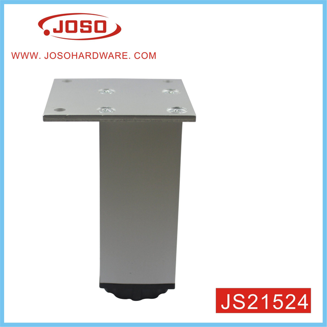 Personalize a perna do sofá de canto quadrado em cor prateada