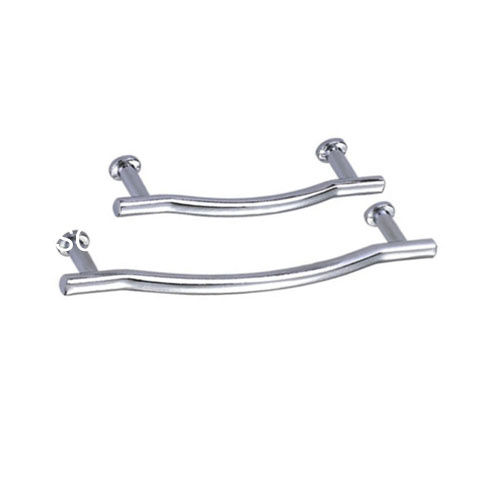 Punho chapeado cromo brilhante liga de zinco do armário da forma do estilo europeu 64mm