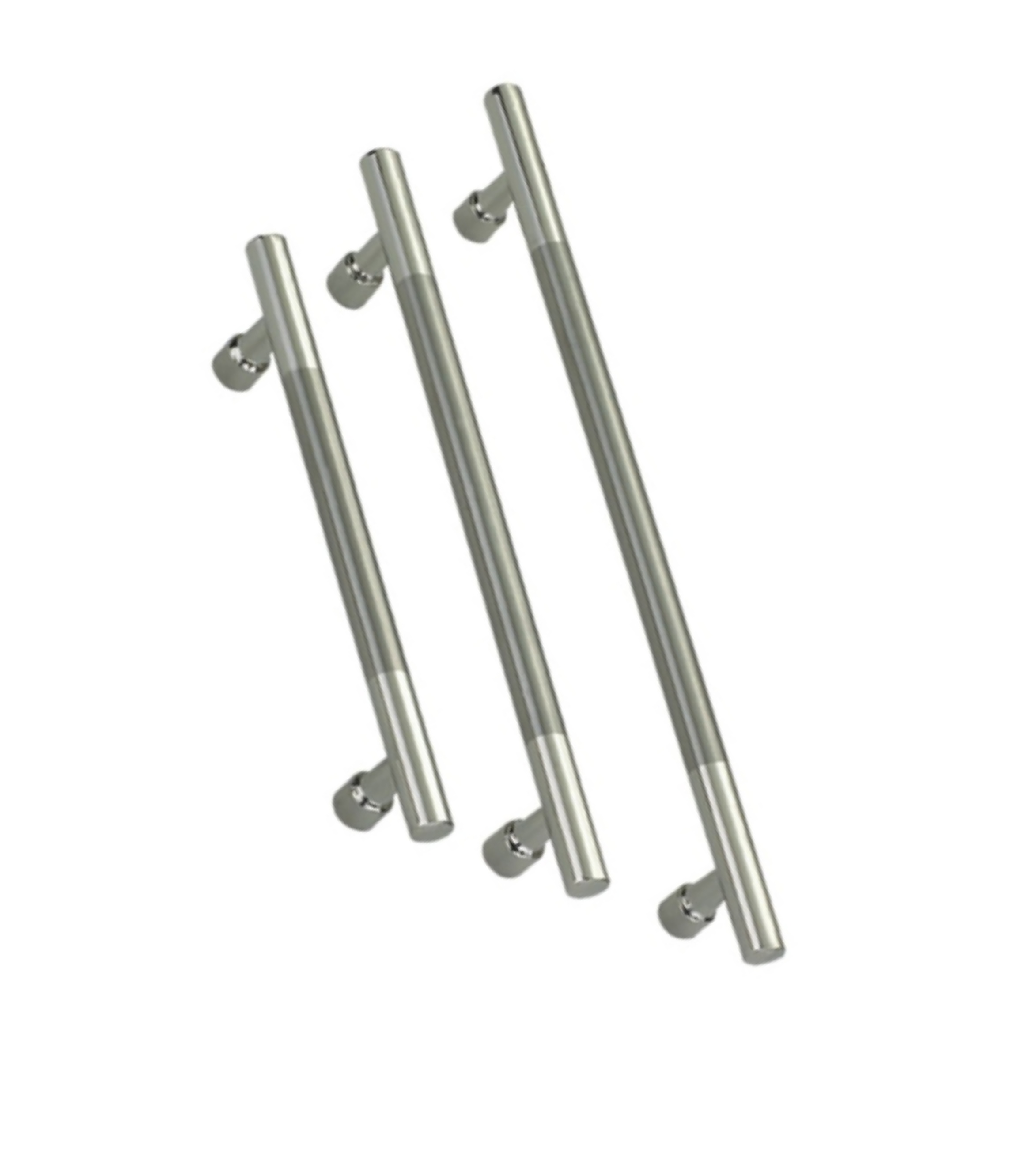 Punho sólido do punho do armário do punho da mobília da barra de aço inoxidável de T