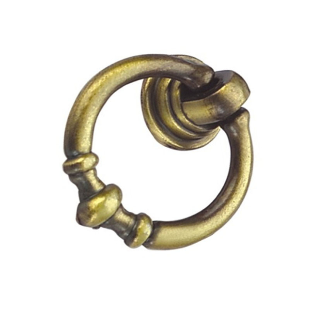Punho de bronze antigo liga de zinco de 35mm Ring Handle Chest