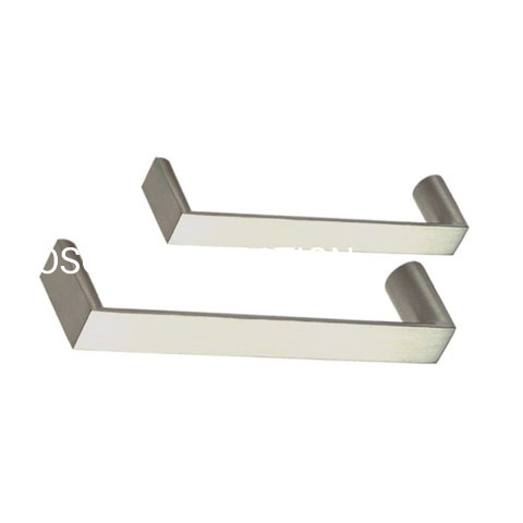 Fornecimento de fábrica 96mm liga de zinco escovado estilo T maçaneta da porta maçaneta do quarto