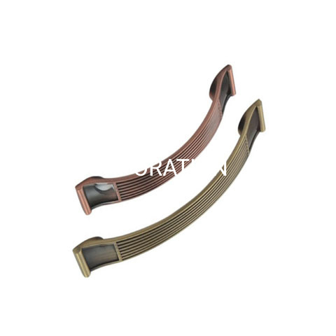 Punho clássico da cozinha do punho do estilo europeu de cobre antigo liga de zinco de 96mm