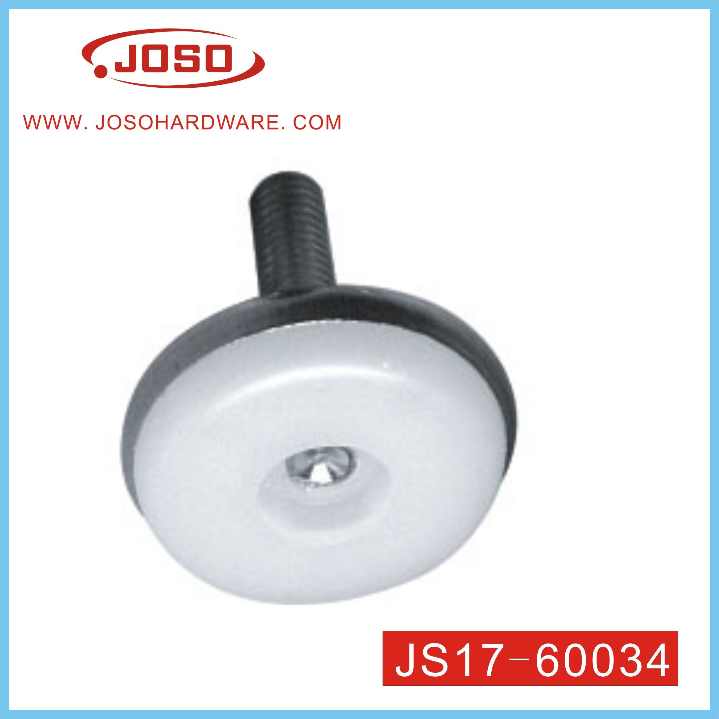 Parafuso ajustável de aço branco de ferragens para móveis para conector