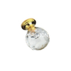 Liga de zinco moda 28mm 32mm diamante alça botão armário botão móveis alça
