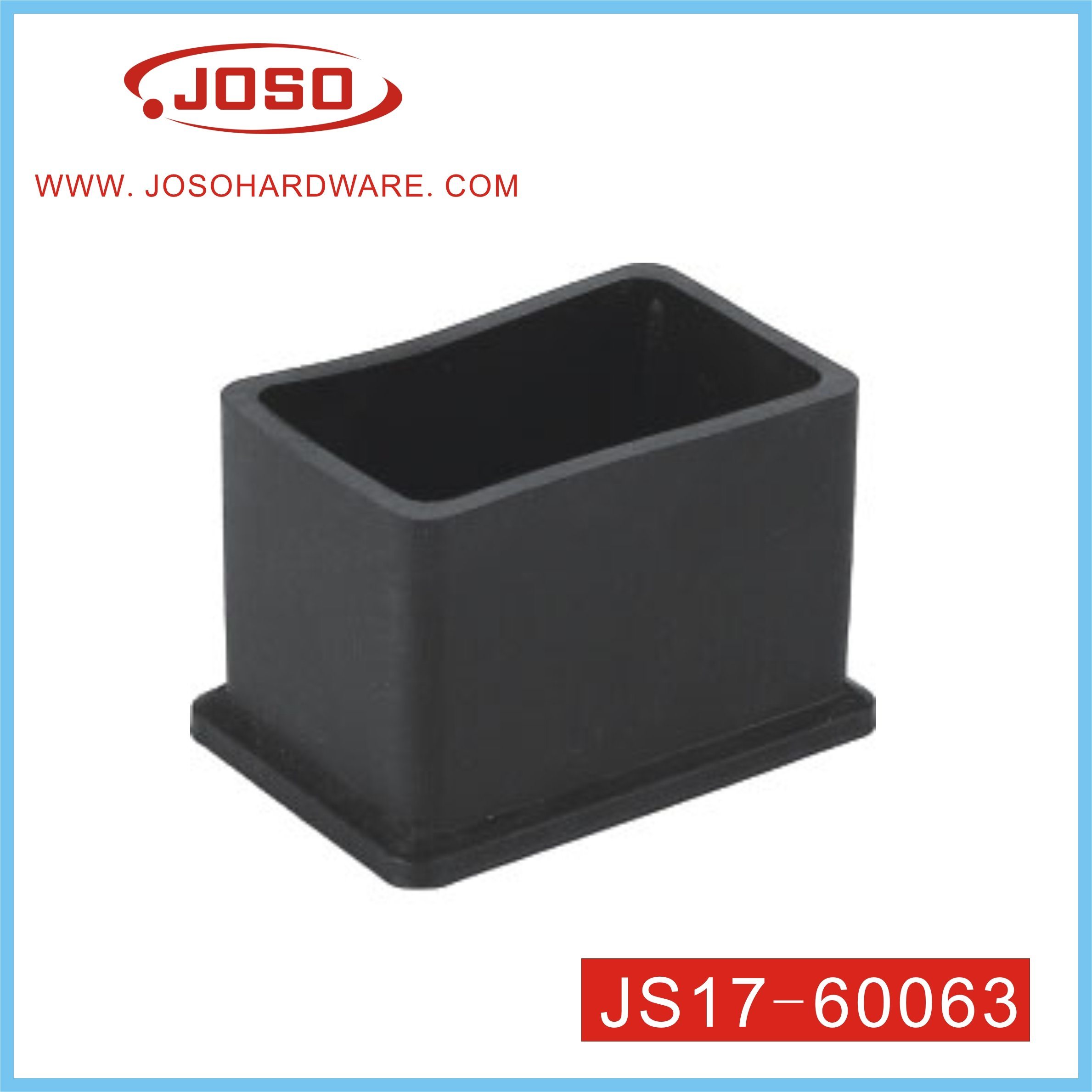 Protetor de perna de mesa retangular de PVC de acessórios de móveis para conector