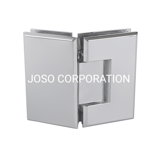 Dobradiça de porta de vidro de 135 graus para hardware de vidro de porta de chuveiro resistente