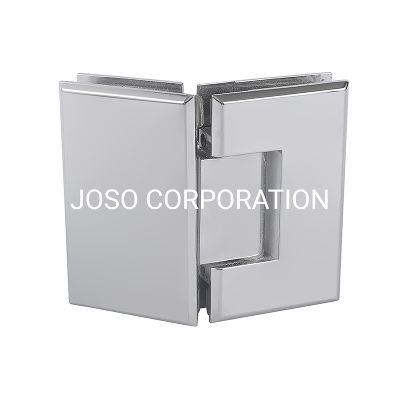 Dobradiça de porta de vidro de 135 graus para hardware de vidro de porta de chuveiro resistente