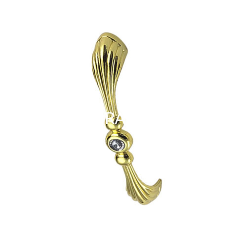 Fornecimento de fábrica 96mm puxador de gaveta dourado puxador de móveis puxador de armário puxador de guarda-roupa