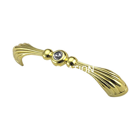 Fornecimento de fábrica 96mm puxador de gaveta dourado puxador de móveis puxador de armário puxador de guarda-roupa