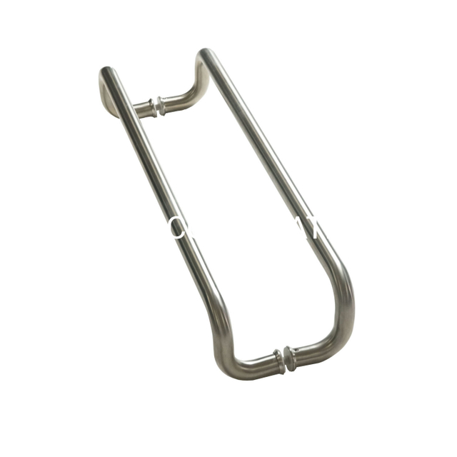 Alça curva de porta de vidro de aço inoxidável popular, maçaneta do armário, maçaneta do guarda-roupa