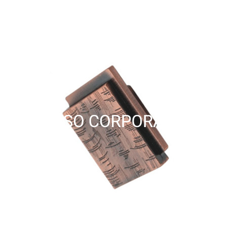 Gaveta de punho liga de zinco de cobre antigo quadrado clássico de 28mm 45mm