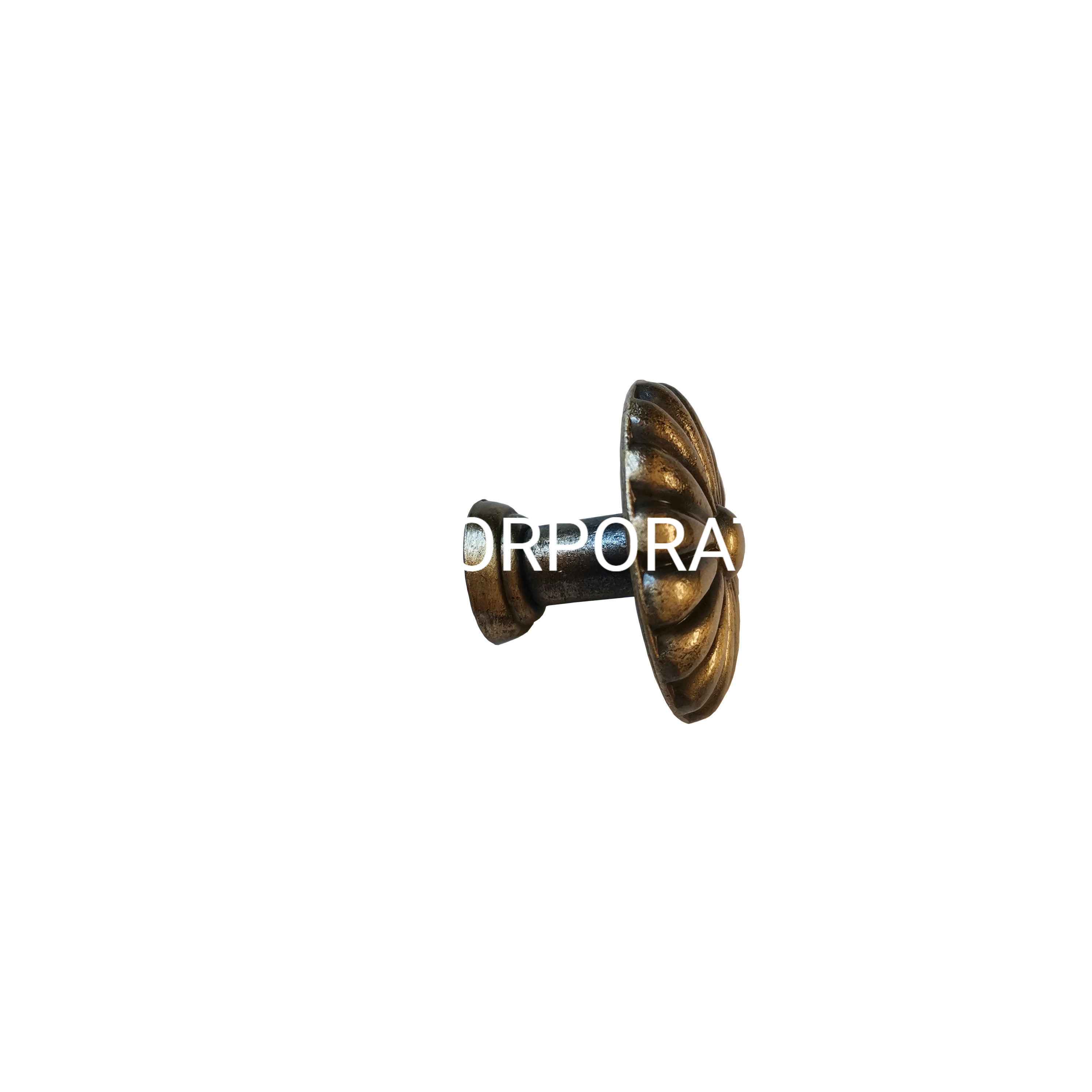 Puxador de liga de zinco de latão antigo de 27 mm para armário de gaveta e porta