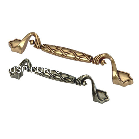Fornecimento de fábrica antigo cobre liga de zinco 96mm alça de armário alça de armário
