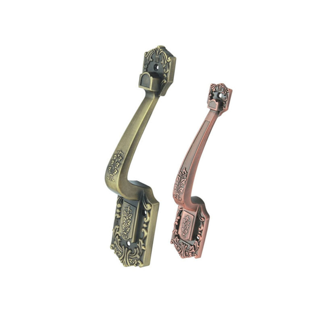 Maçaneta da porta 280mm do punho da mobília do cobre antigo liga de zinco 200mm