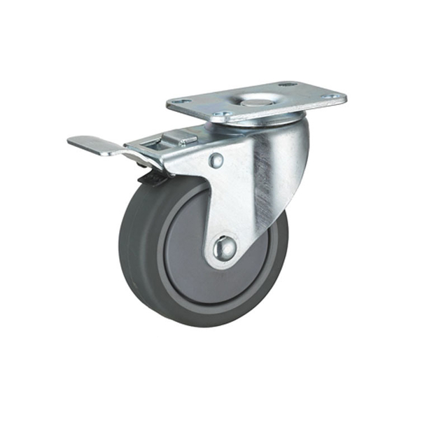 Altura de fornecimento de fábrica 100mm 125mm 150mm Rodízio PP Rodízio Industrial