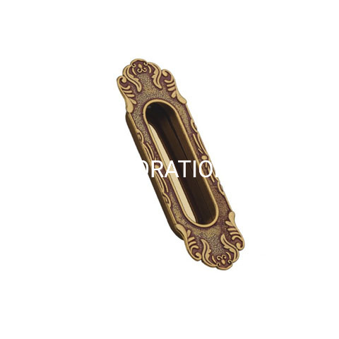 Punho de cobre antigo oval e redondo do estilo europeu de 26mm