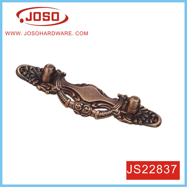 Puxador decorativo de gaveta antiga para gabinete conectado