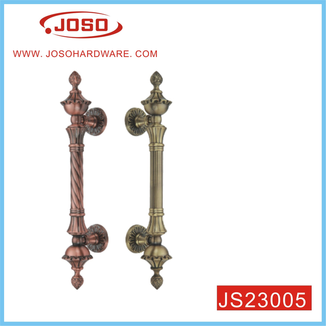 Maçaneta de porta de metal elegante para porta externa