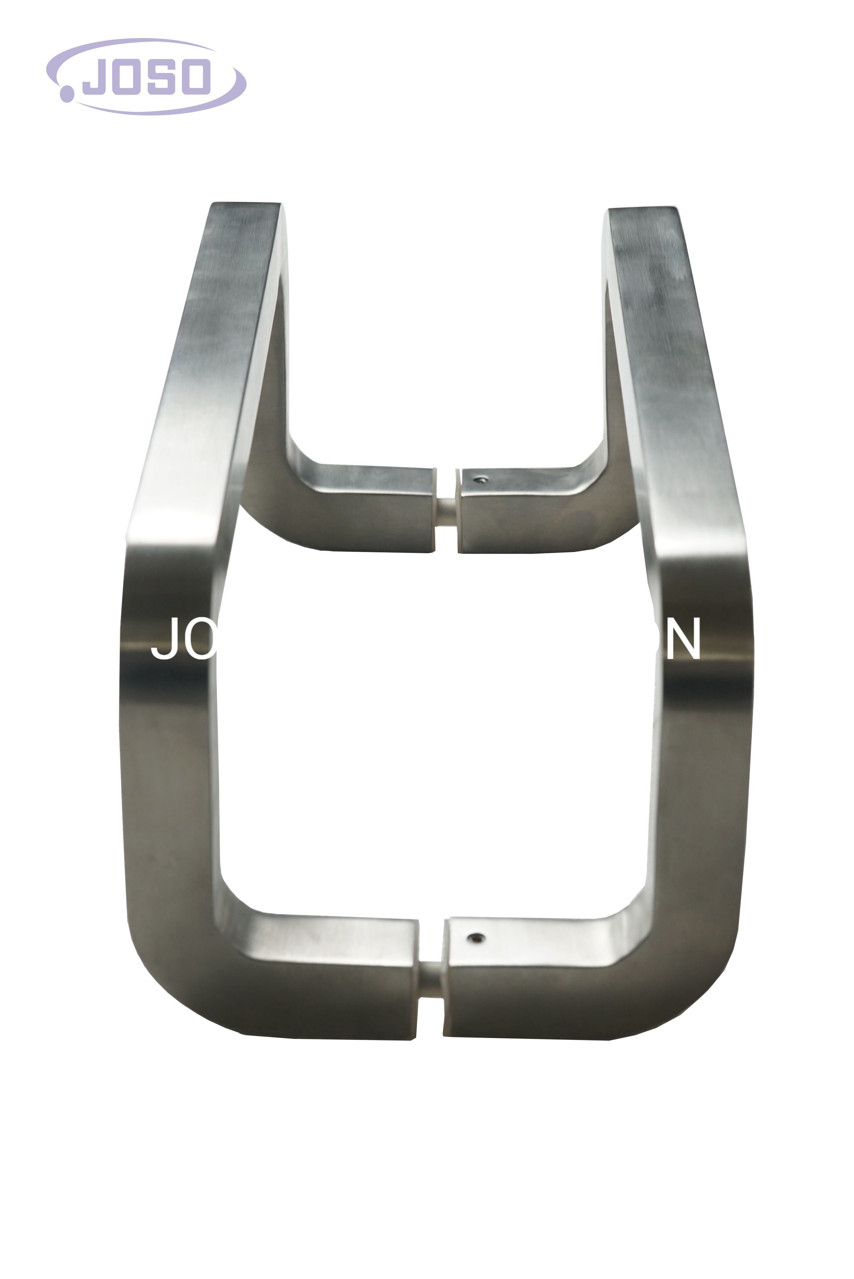 Maçaneta de porta de aço inoxidável com design simples e estilo fashion em forma de H para ferragens de móveis de porta de vidro