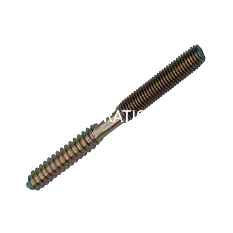 Parafuso de gancho de rosca dupla de metal de carbono M8 acessórios de conector de hardware para móveis
