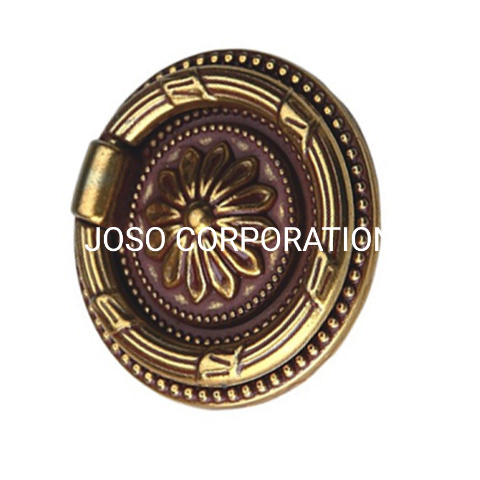 56mm antigo anel de bronze lidar com móveis lidar com ferragem liga de zinco punho