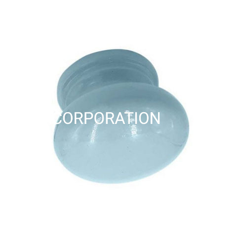 Popular cogumelo colorido de 32 mm em liga de zinco com alça azul de cerâmica para guarda-roupa
