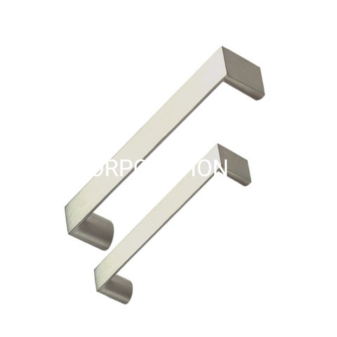 Fornecimento de fábrica 96mm liga de zinco escovado estilo T maçaneta da porta maçaneta do quarto