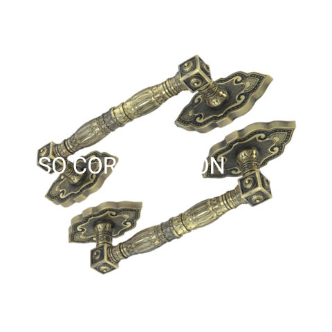 350mm 400mm liga de zinco antigo bronze alça armário acessórios do quarto