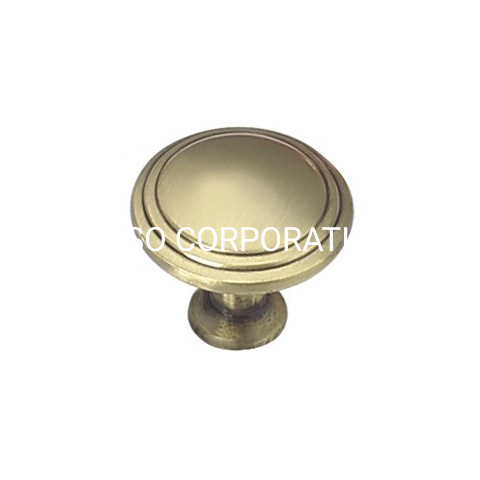 Fashoin liga de zinco 28 mm 30 mm escovado para móveis botão do armário botão da alça