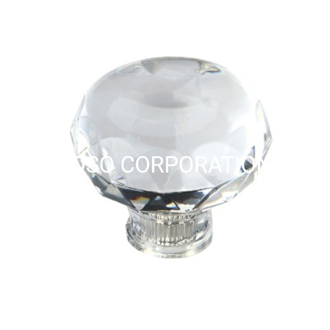 Maçaneta de cristal da moda para móveis, maçaneta do armário, maçaneta da cozinha