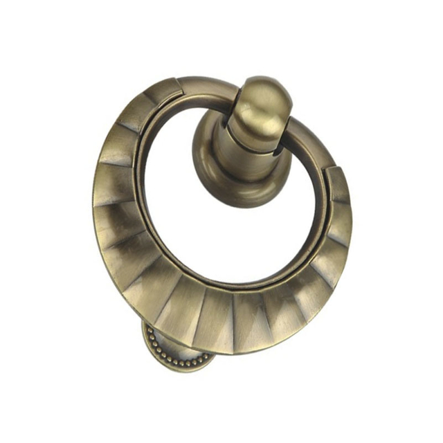 Acessórios antigos liga de zinco da caixa do punho da gaveta do punho do anel de bronze 108mm