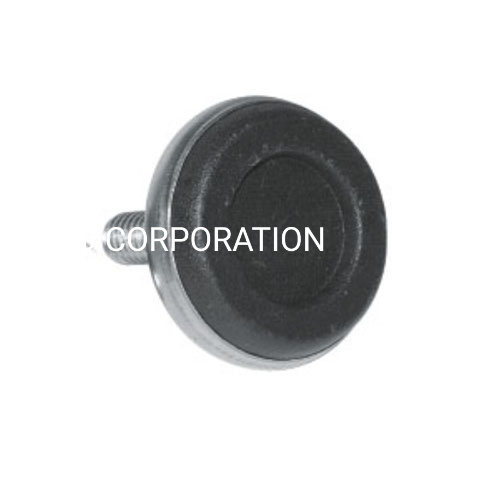 Plástico popular com parafuso ajustável de aço, conector de perna de mesa de hardware de gabinete