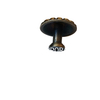 Puxador de liga de zinco de latão antigo de 27 mm para armário de gaveta e porta