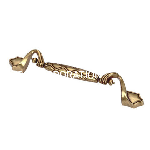 Fornecimento de fábrica antigo cobre liga de zinco 96mm alça de armário alça de armário