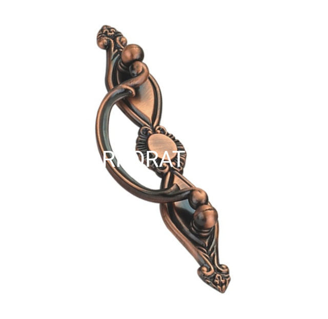 Alça de liga de zinco para móveis clássicos de alta qualidade 82 mm Puxador de gaveta e armário