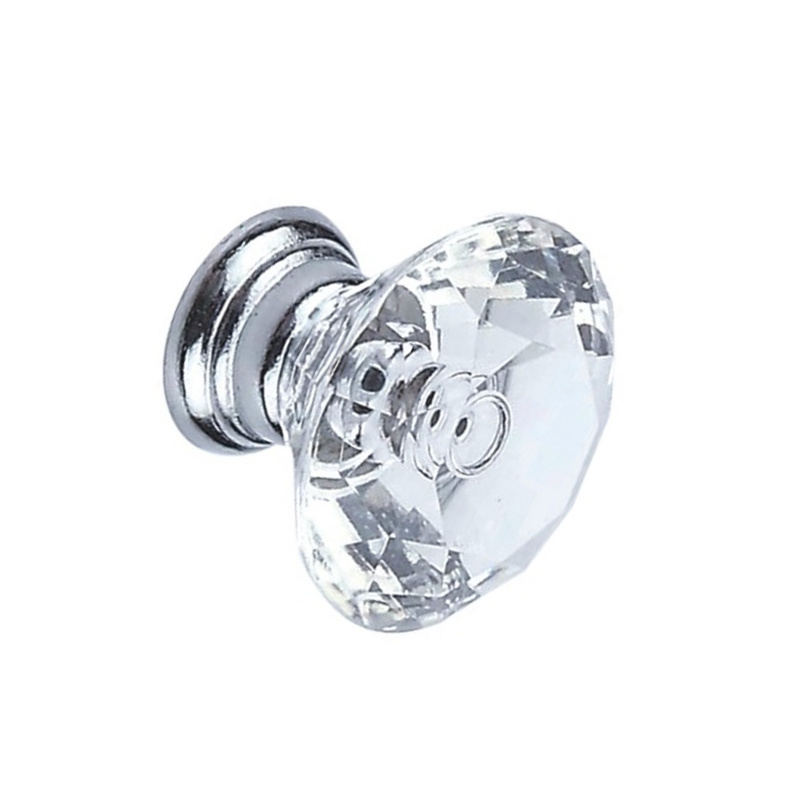 Fornecimento de fábrica 19mm 22mm 25mm gaveta de cristal alça de liga de zinco alça do gabinete