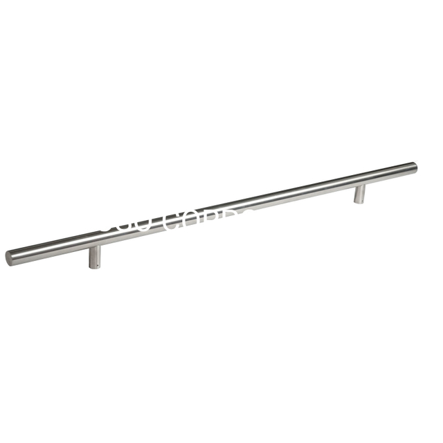 Estilo moderno personalizado de aço inoxidável 304 maçaneta da porta de vidro do banheiro metal t barra lidar com acessórios para móveis