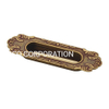 Punho de cobre antigo oval e redondo do estilo europeu de 26mm
