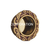 Punho de cobre antigo oval e redondo do estilo europeu de 26mm