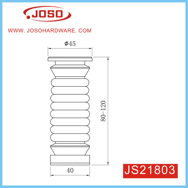 Perna de móveis de metal dourado mate para gabinete