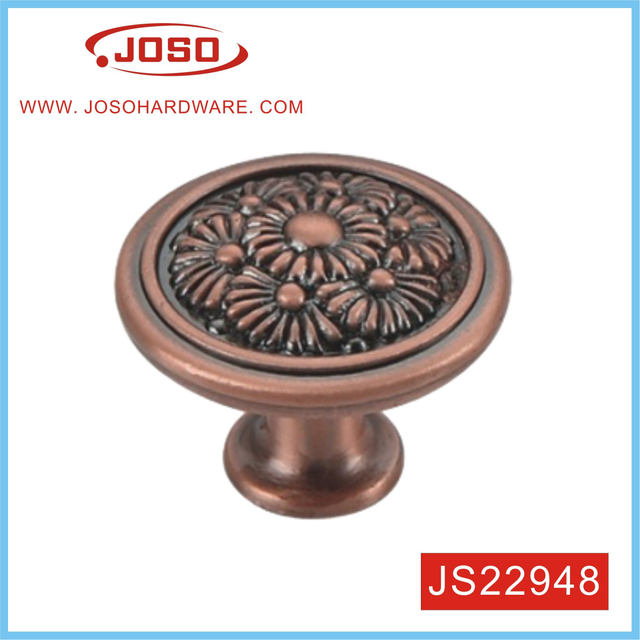 Estilo de flor criativa na maçaneta superior da porta para gabinete