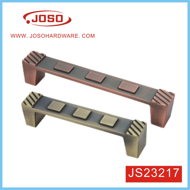 Puxador retangular de cobre antigo para porta de armário de cozinha